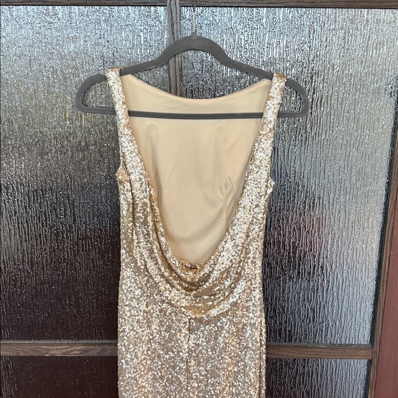 Theia Gemma Elegant Gold Sequin Evening Gown size 4. - Picture 9 of 13
